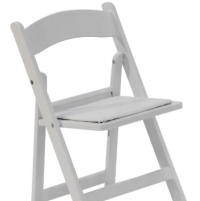 Kids White Resin Folding Chair