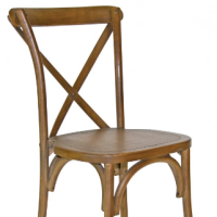 Rustic Wood Crossback Chair