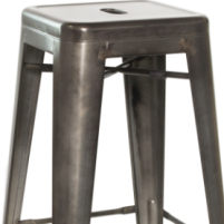 Tolix Style Backless Barstool thumbnail