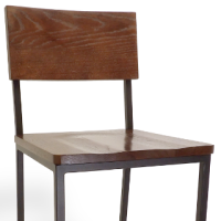 Rustic Metal Wood Stool thumbnail