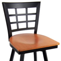 Metal Window Swivel Barstool thumbnail Metal Window Swivel Barstool thumbnail