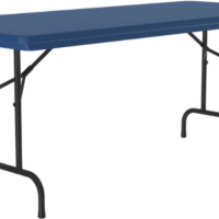 Premium Lightweight Plastic Table Blue thumbnail