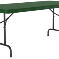 Green Plastic Folding Banquet Table thumbnail