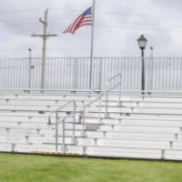 Highway Towable Bleacher Set Up