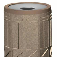 Concrete Trash Receptacle thumbnail Concrete Trash Receptacle thumbnail