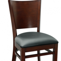 wood chairs for restaurant seating, commercial wood with upholstered seat or solid wood seat