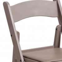Beige Resin Folding Chair, CSP Sand Beige Resin Chair, beige resin folding chair