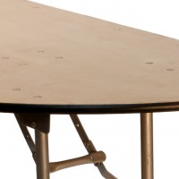 Plywood Half Round folding table