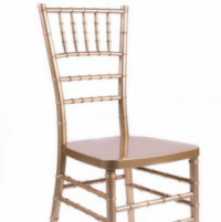 Gold Steel Core Resin Chiavari Chair
