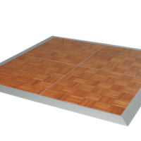 Solid wood parquet dance floor available in two colors