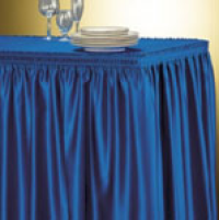 Table Skirting Blue Shimmer