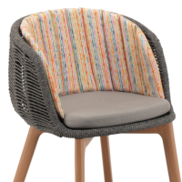 Modern Outdoor Dining Armchair Bagel thumbnail Modern Outdoor Dining Armchair Bagel thumbnail