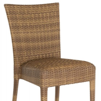 Padded Wicker Side Chair thumbnail