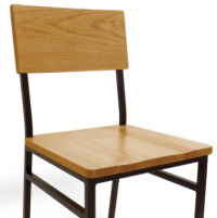 Metal Rustic Wood Chair thumbnail