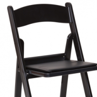 Black Resin Folding Chair thumbnail