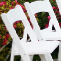 White Resin Garden Chair thumbnail
