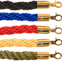 Ropes comes in a variety of colors velvet or braided