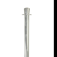 Chrome stanchions provide temporary barrier for your next event
