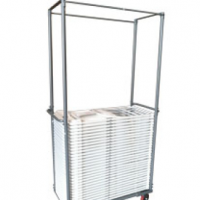 Securely Hold your Poly fold and Fan Back poly Fold chairs in this cart