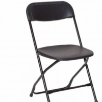 Black Poly Folding Plastic Chair thumbnail