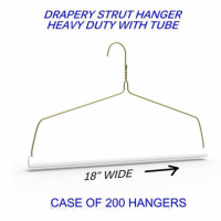 Hangers equipped with cardboard tube to prevent creases