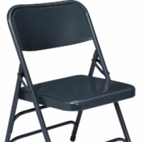 Blue All Steel Folding Chair