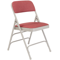 NPS 2308 Cabernet Fabric Steel Folding Chair thumbnail