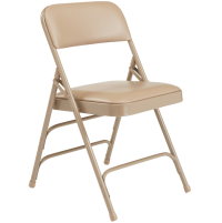 NPS 1301 Beige Vinyl Steel Folding Chair