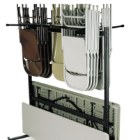 Folding Table & Chair Storage Cart thumbnail Folding Table & Chair Storage Cart thumbnail