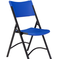 NPS 604 Blow Mold Folding Chair, Blue thumbnail