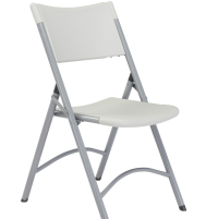 NPS 602 Blow Mold Folding Chair, Speckled Grey