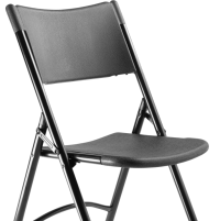 NPS 610 Blow Mold Folding Chair, Black thumbnail