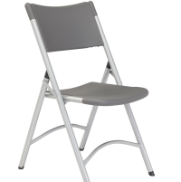 NPS 620 Blow Mold Folding Chair, Charcoal Slate thumbnail