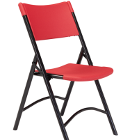 NPS 640 Blow Mold Folding Chair, Red thumbnail
