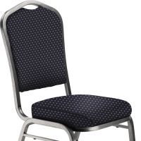 NPS 9364 Diamond Navy Fabric Silhouette Stack Chair