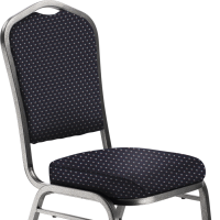NPS 9364 Diamond Navy Fabric Silhouette Stack Chair thumbnail
