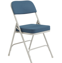 NPS 3215 Premium Blue Fabric Padded Folding Chair thumbnail