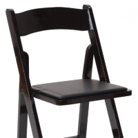 Black Wood Folding Chair thumbnail