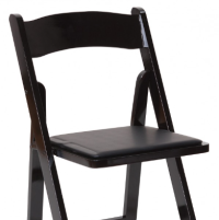 Black Wood Folding Chair thumbnail Black Wood Folding Chair thumbnail