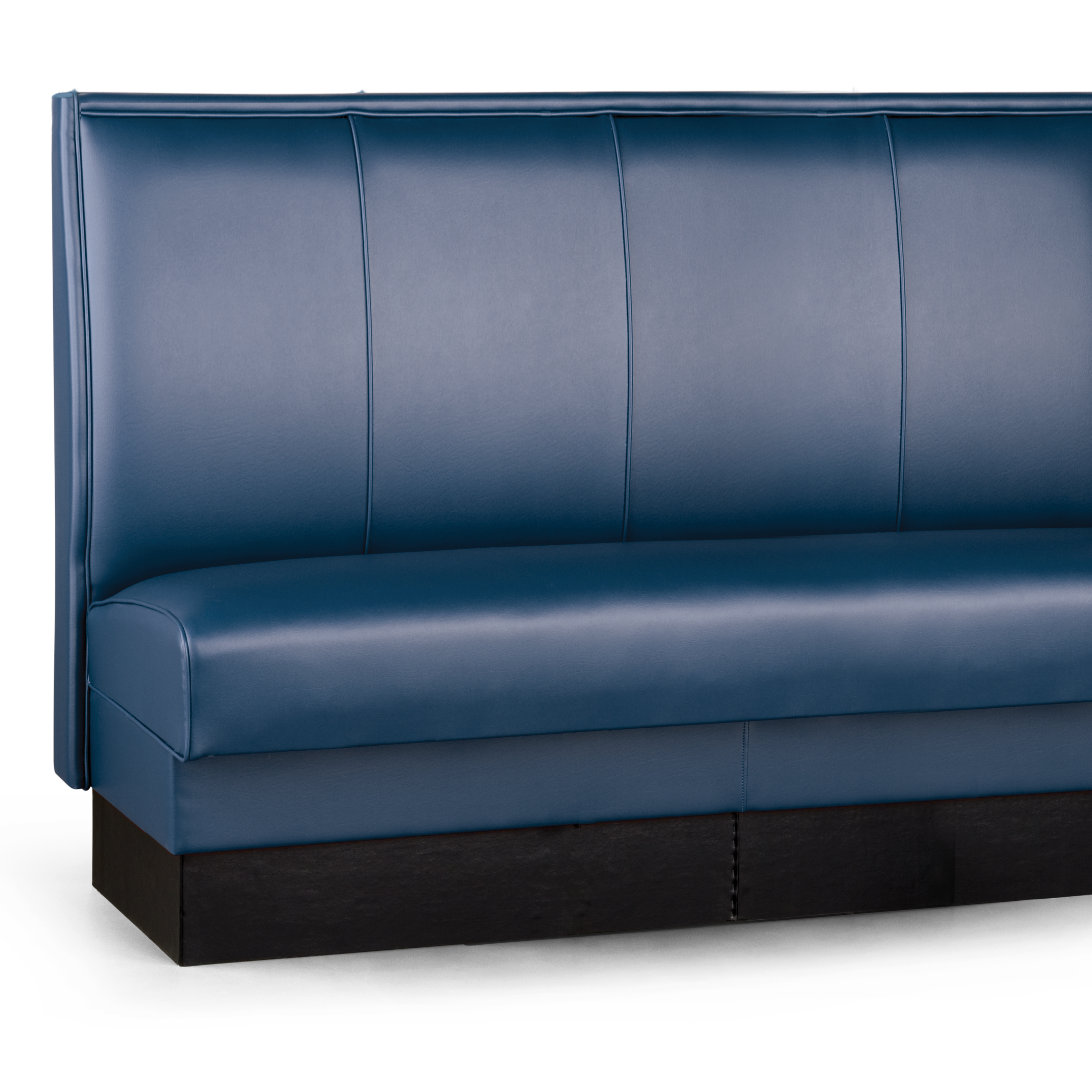 Upholstered Banquette Booth with Stitched Panel