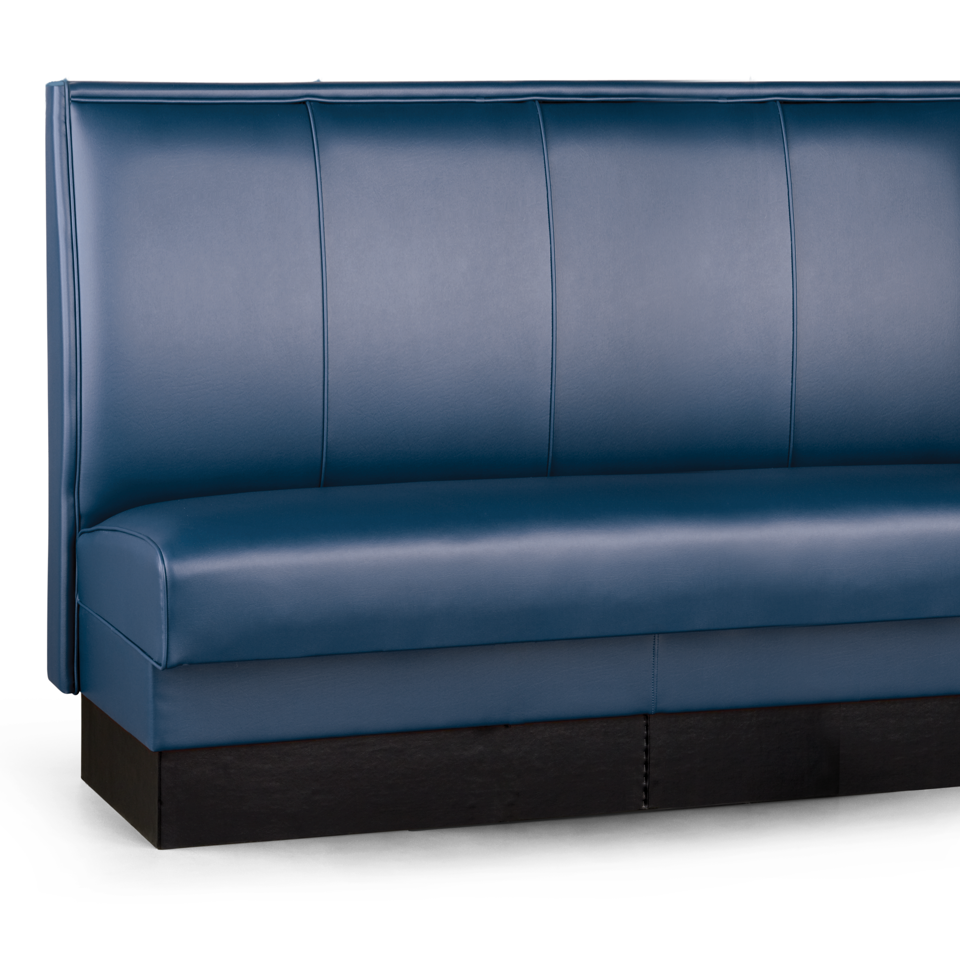 Upholstered Banquette Booth with Stitched Panel Upholstered Banquette Booth with Stitched Panel