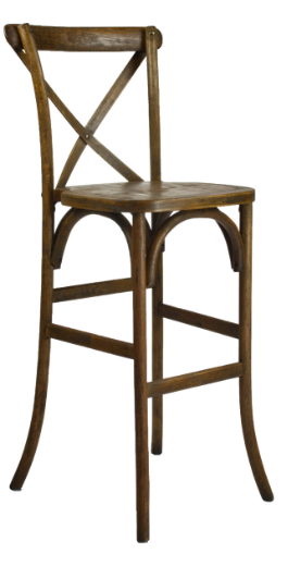 Weathered Crossback Barstool Weathered Crossback Barstool